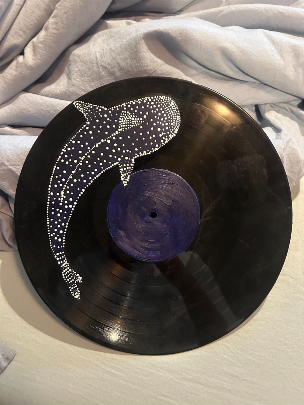 Whale shark vinyl painting